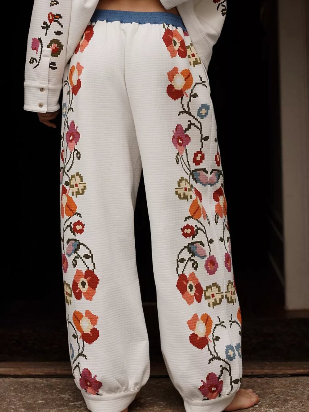 Anthropologie Cozy Quilted Pajama Pants L - Picture 4 of 8